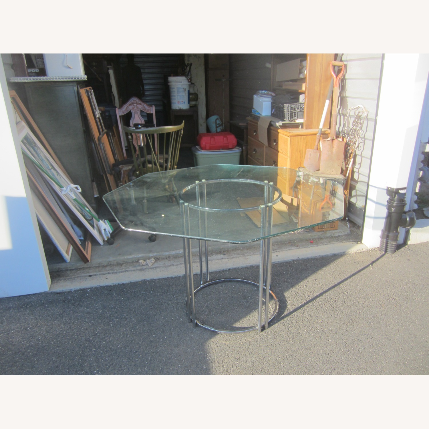 Vintage/Antique Finds Glass Dining Table - image-3