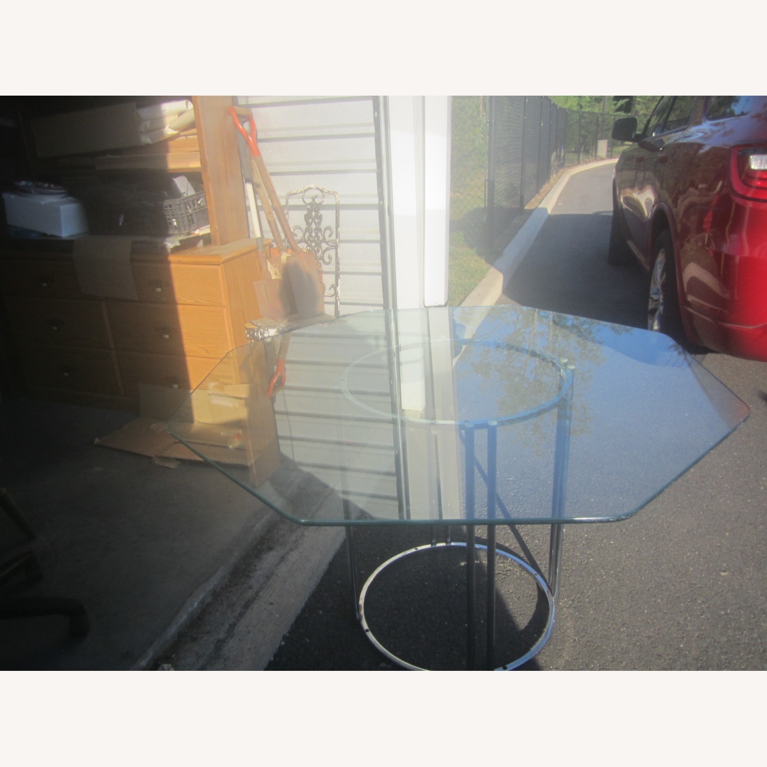 Vintage/Antique Finds Glass Dining Table - image-2