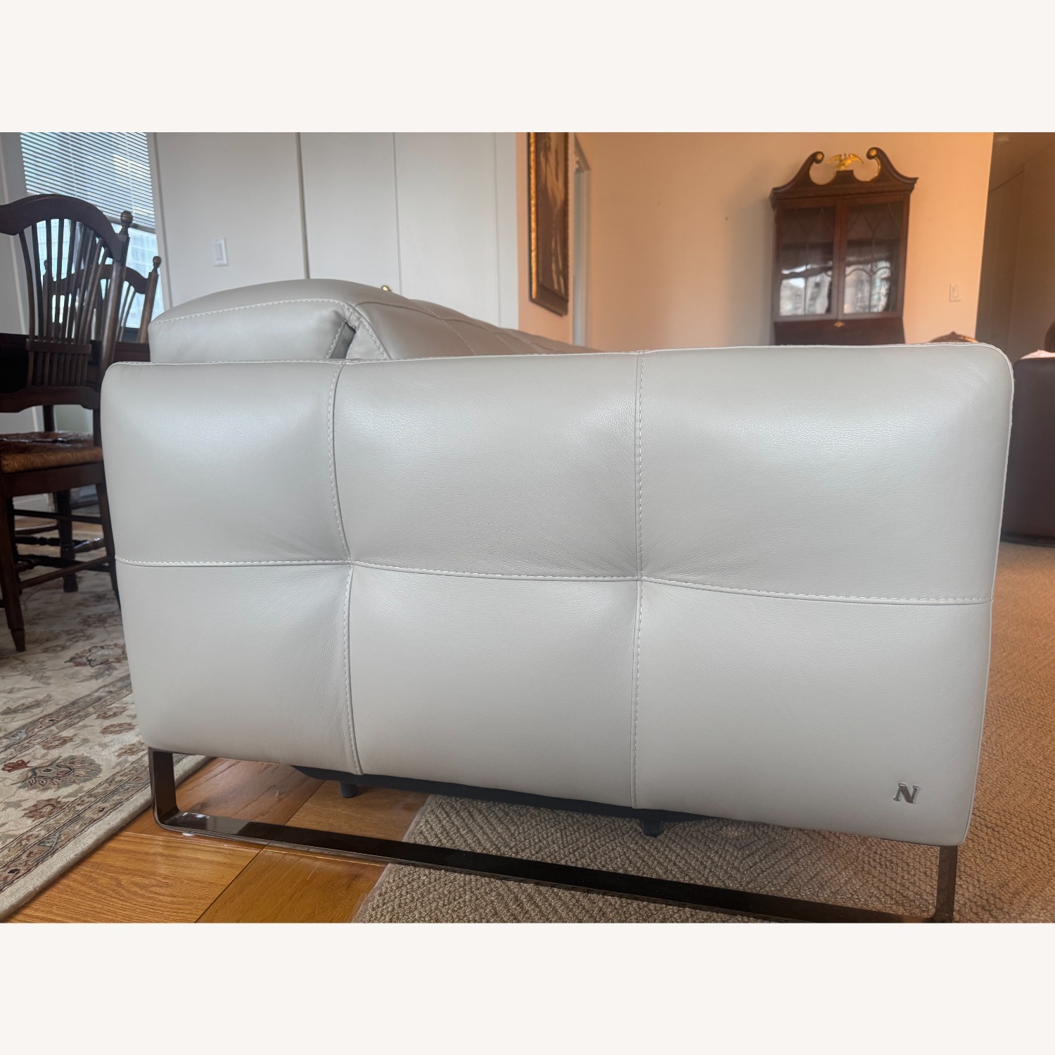 Natuzzi Sophy 3-seat Recliner Sofa - Gray Leather - image-3