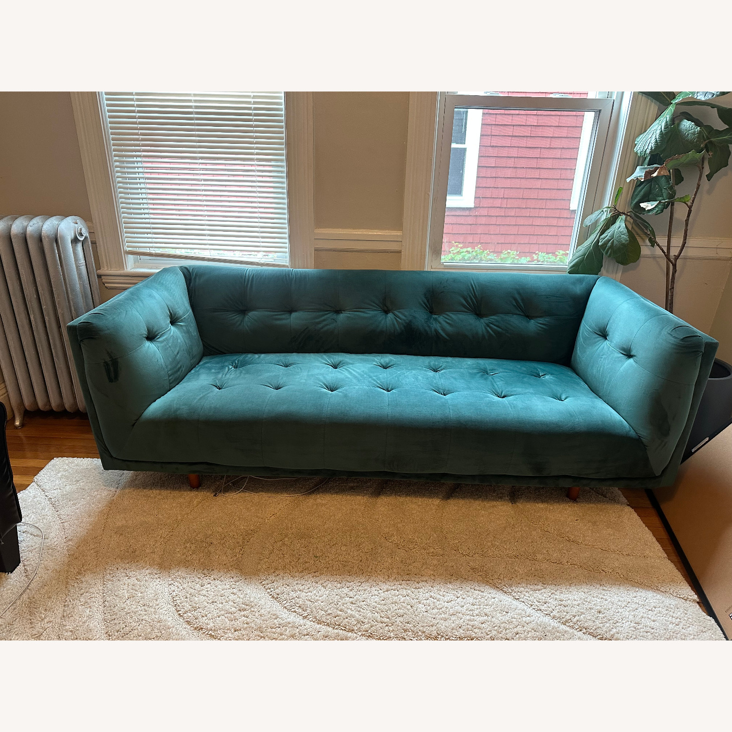 AllModern Emerald Green Couch - image-4