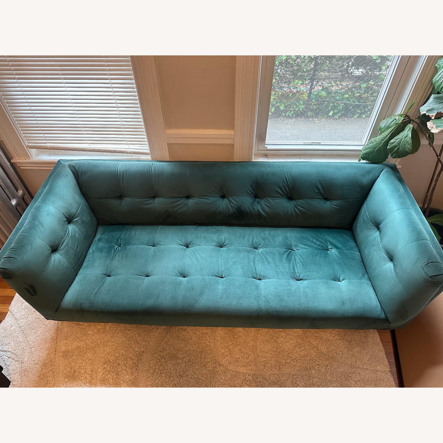 AllModern Emerald Green Couch - image-5