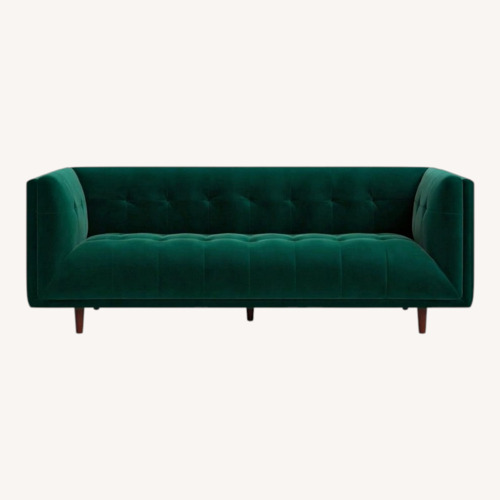 Used AllModern Emerald Green Couch for sale on AptDeco