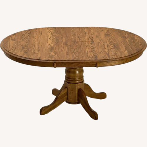 Used Intercon Oak Wood Dining Table for sale on AptDeco