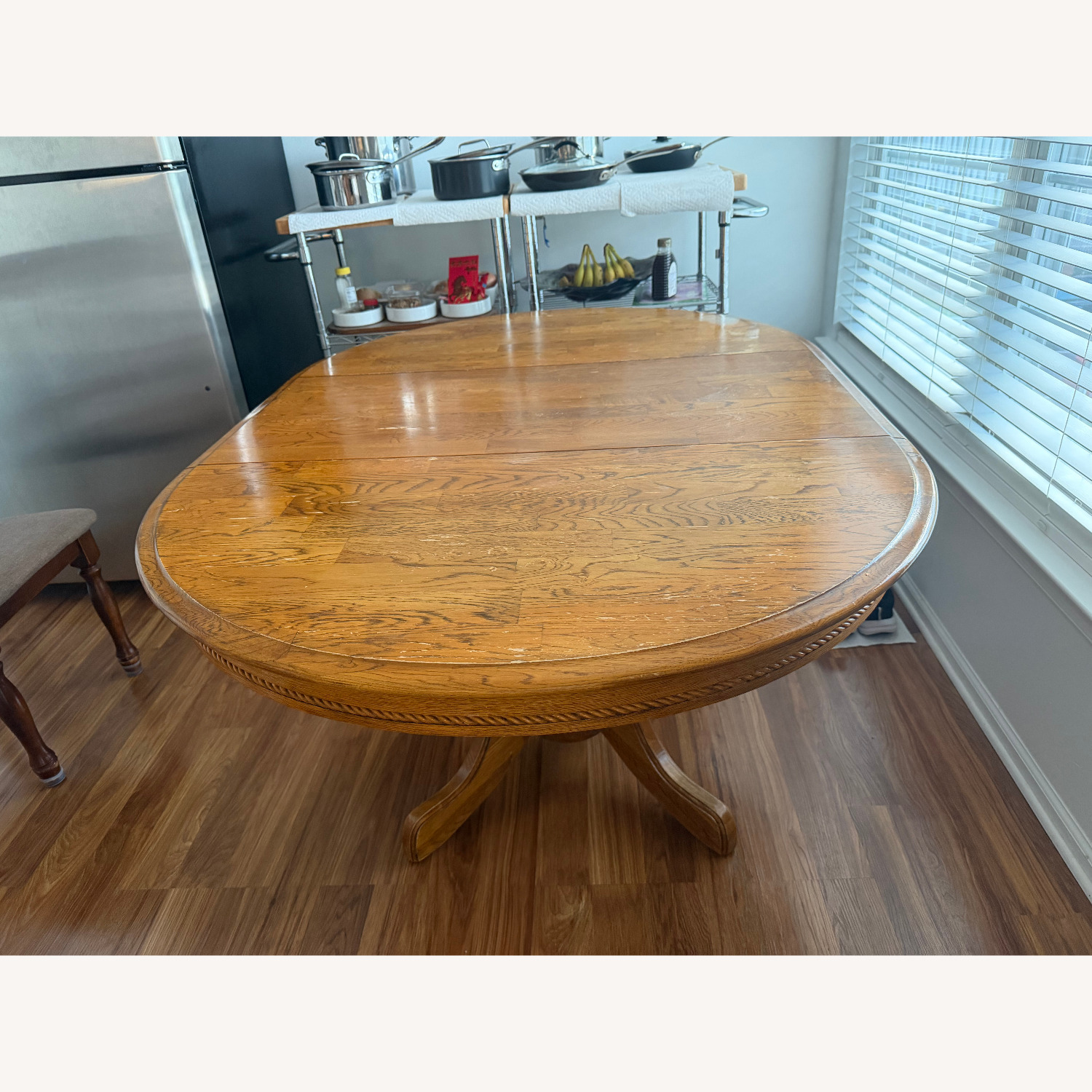 Intercon Oak Wood Dining Table - image-3
