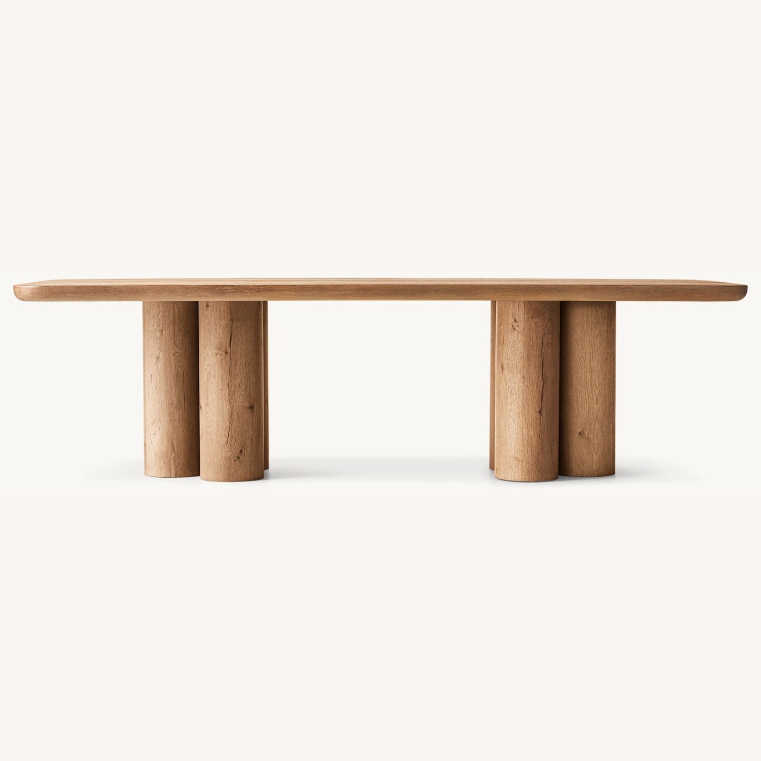 Restoration Hardware Oslo Cylinder Rectangular Dining Table - image-0