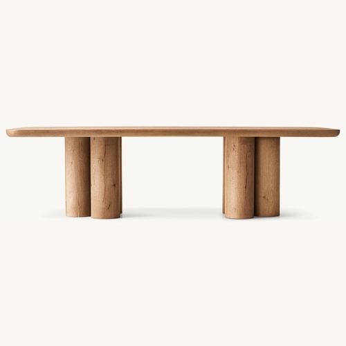 Used Restoration Hardware Oslo Cylinder Rectangular Dining Table for sale on AptDeco