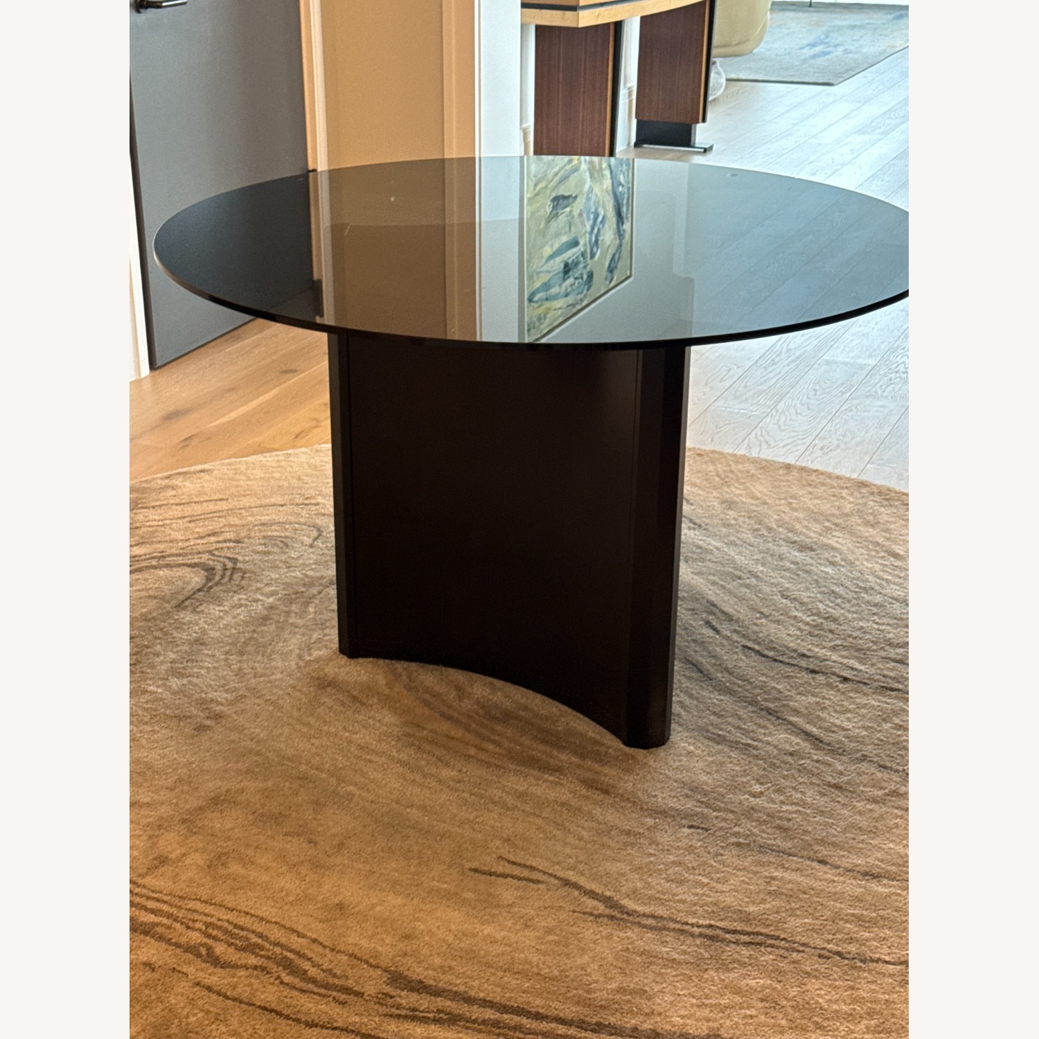 Smoked Black Glass Dining/Entranceway/Foyer Table - image-3