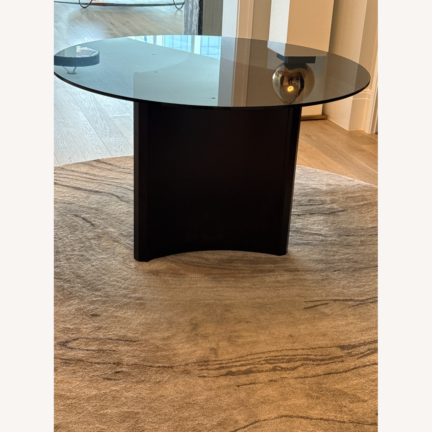 Smoked Black Glass Dining/Entranceway/Foyer Table - image-2