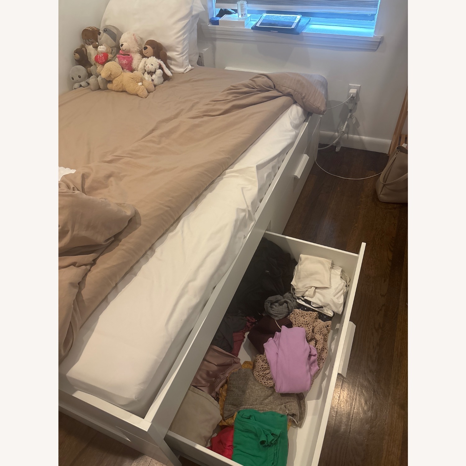 IKEA White Full Bed - image-2
