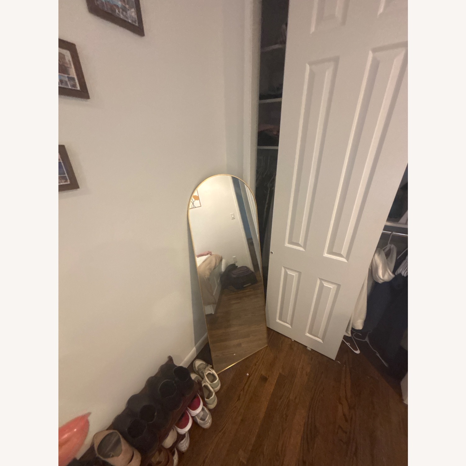 Arched Full Length Mirror with Stand - image-2