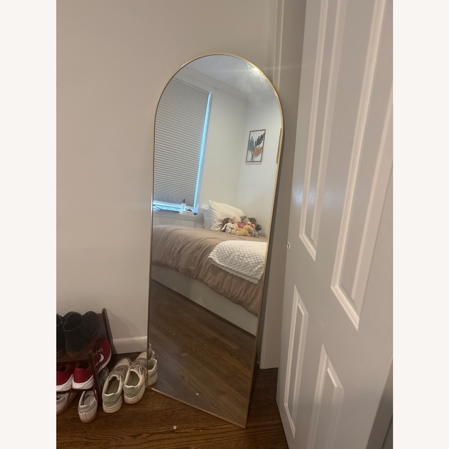 Arched Full Length Mirror with Stand - image-1