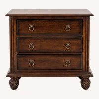 Tommy Bahama Dark Brown Wood Chest