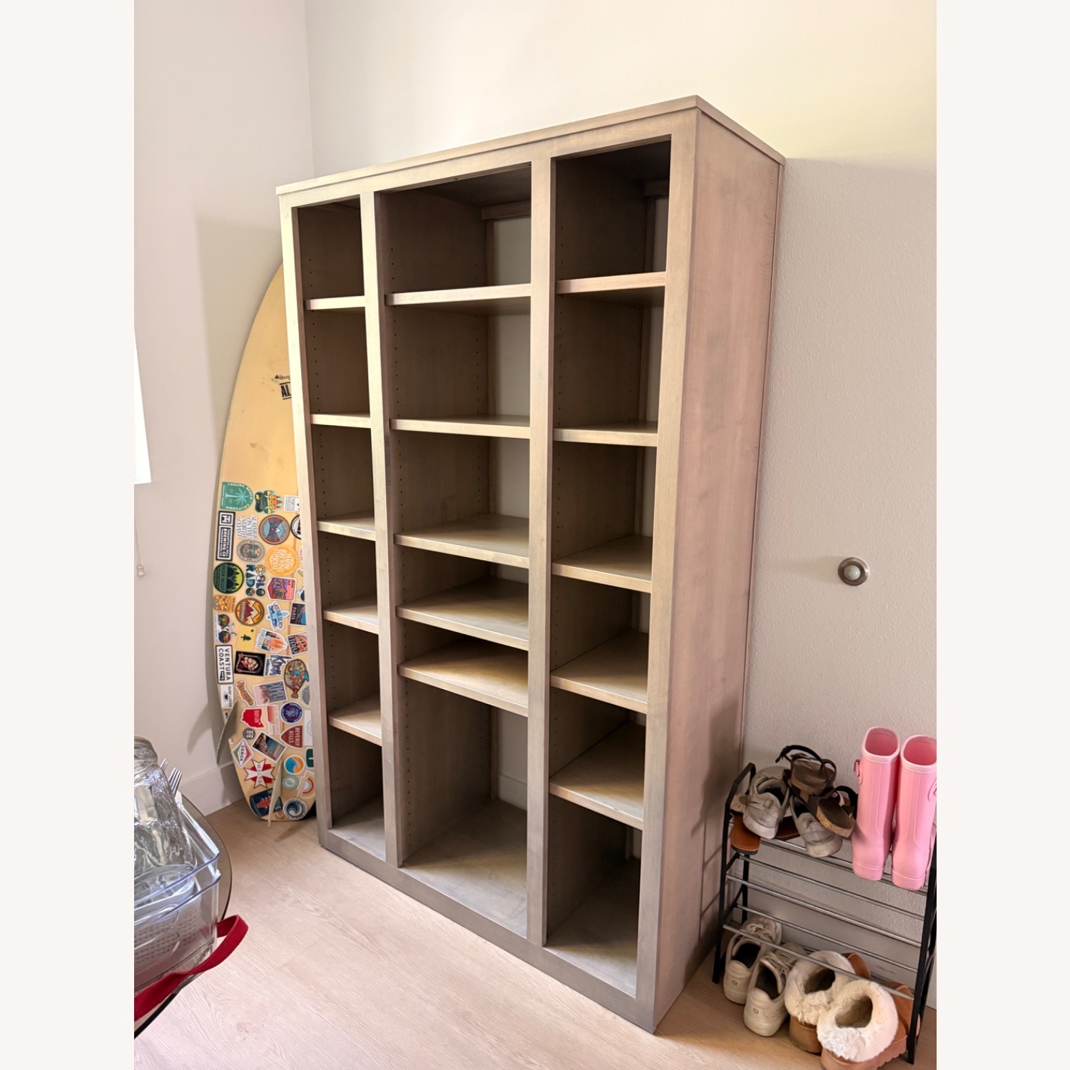 Room & Board Light Gray Wood Bookcase - image-2