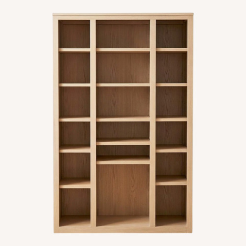 Used Room & Board Light Gray Wood Bookcase for sale on AptDeco
