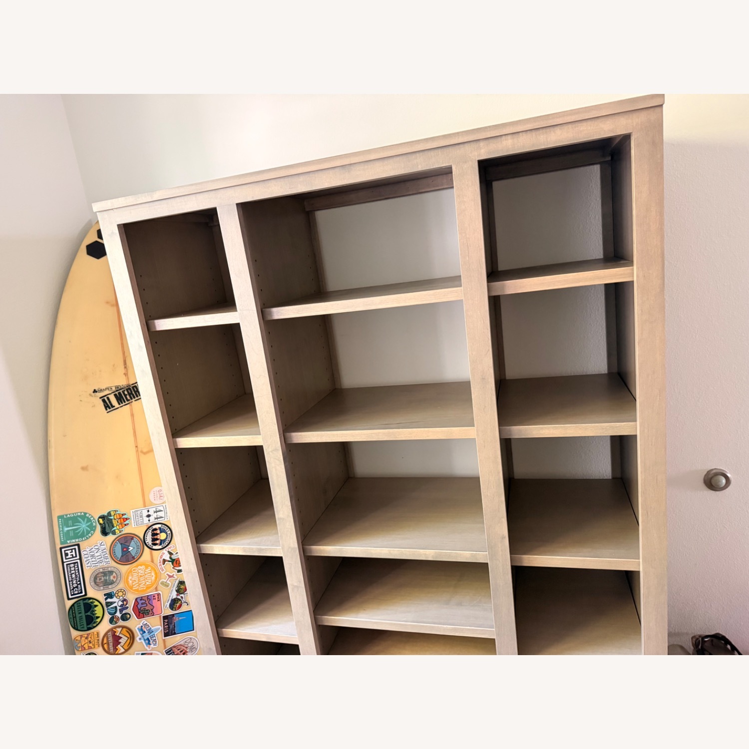 Room & Board Light Gray Wood Bookcase - image-3