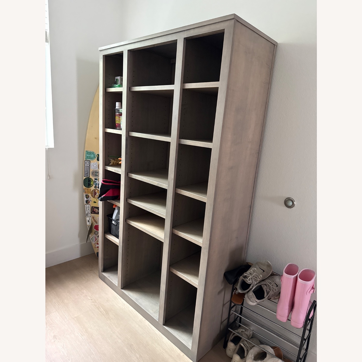 Room & Board Light Gray Wood Bookcase - image-5