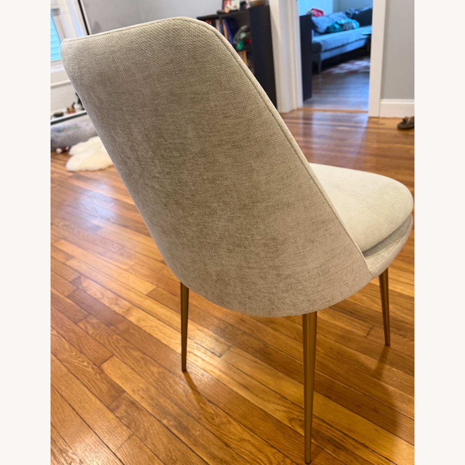 West Elm Dune Distressed Velvet Dining Chairs - image-3
