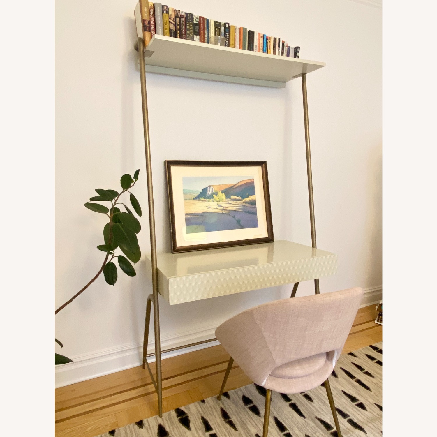 West Elm Audrey Desk with Shelf  - image-2