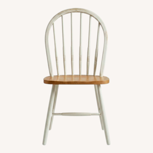 Used Vintage/Antique Finds White Wood Dining Chairs for sale on AptDeco