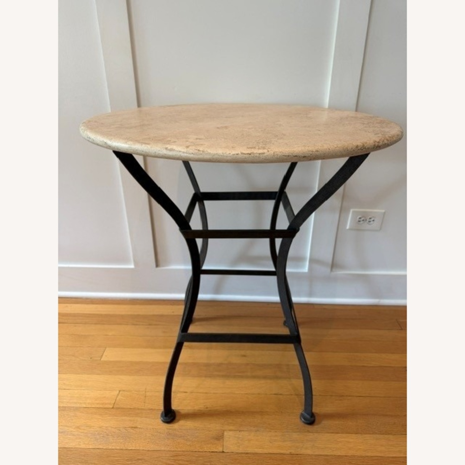 Crate & Barrel Bistro Table + Chair - image-1