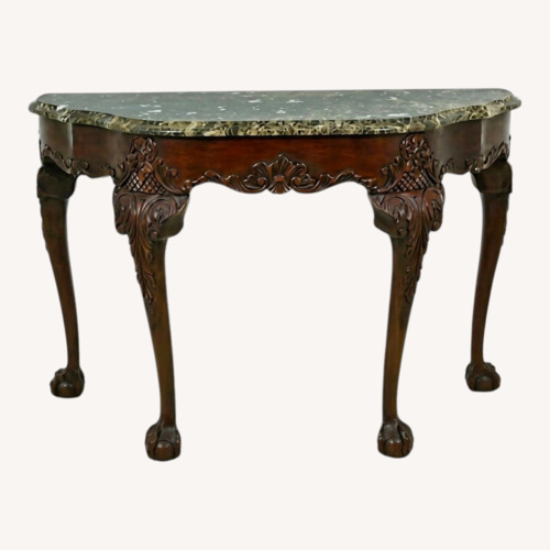 Used Henkel Harris Marble Top Clawfoot Table for sale on AptDeco