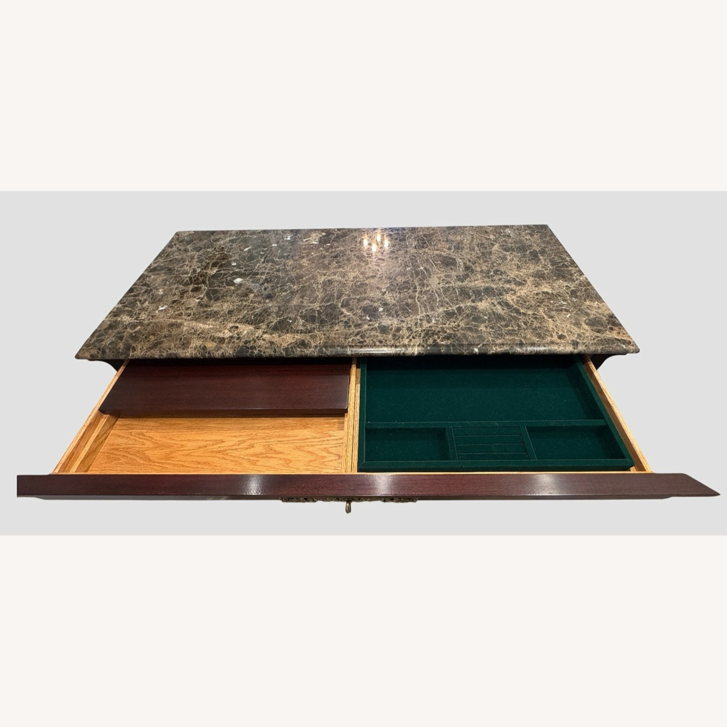 Henkel Harris Marble Top Mahogany Chest - image-16