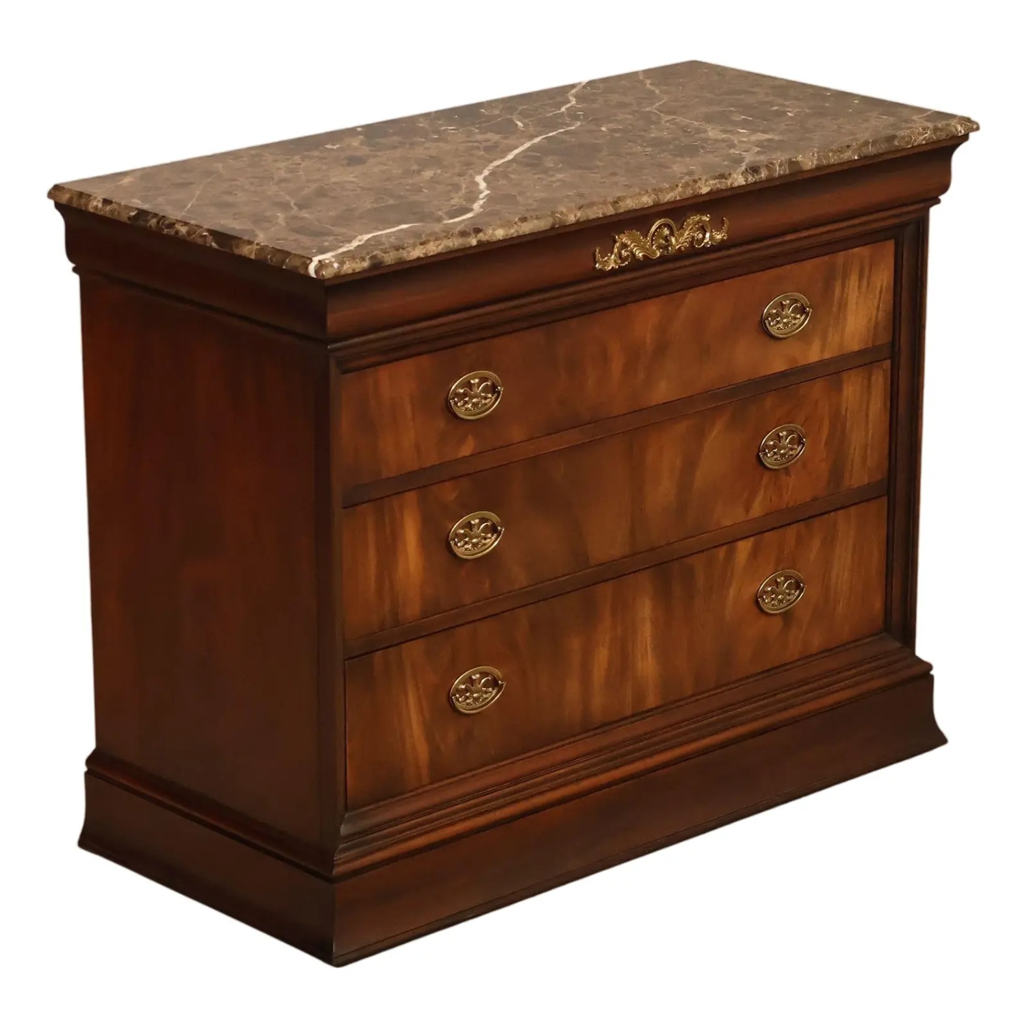 Henkel Harris Marble Top Mahogany Chest - image-20