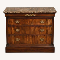 Henkel Harris Marble Top Mahogany Chest
