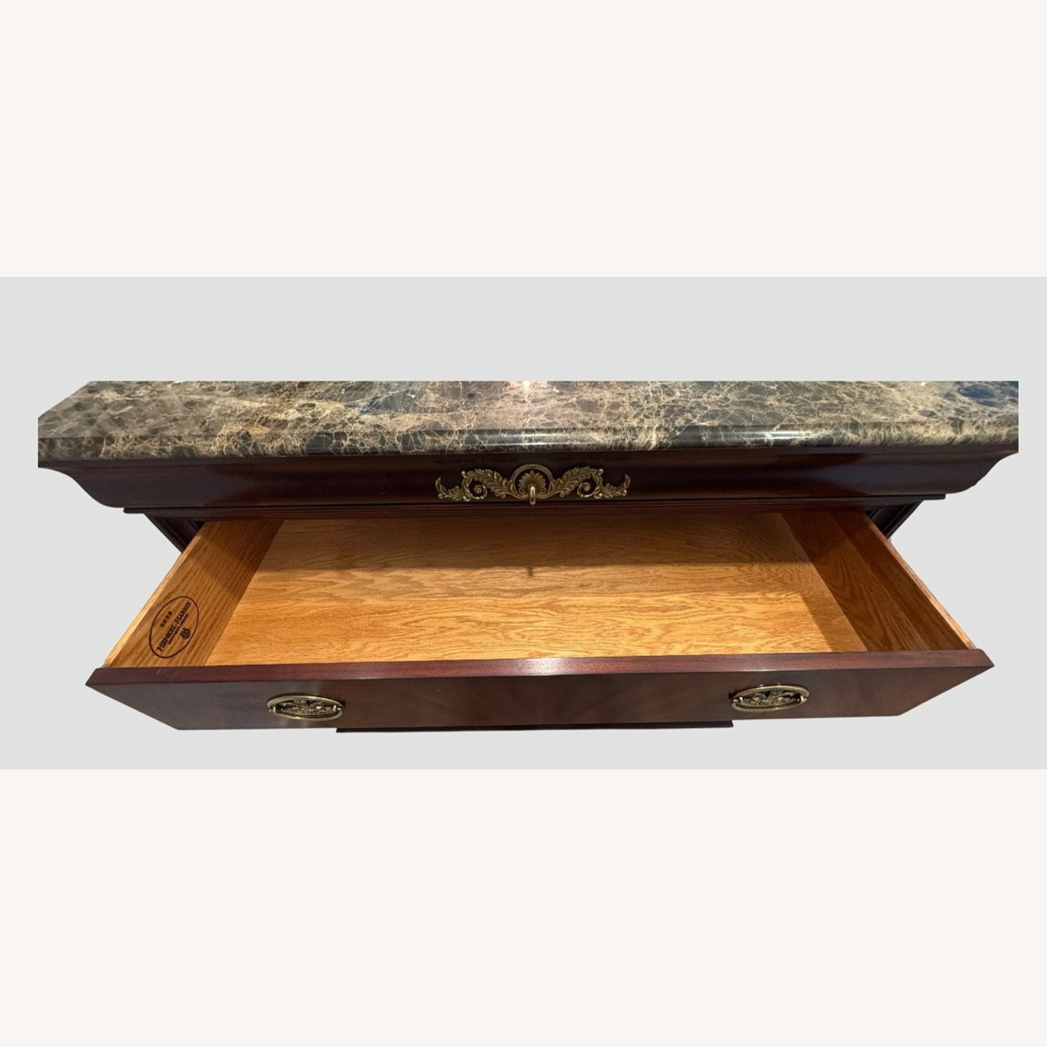 Henkel Harris Marble Top Mahogany Chest - image-17