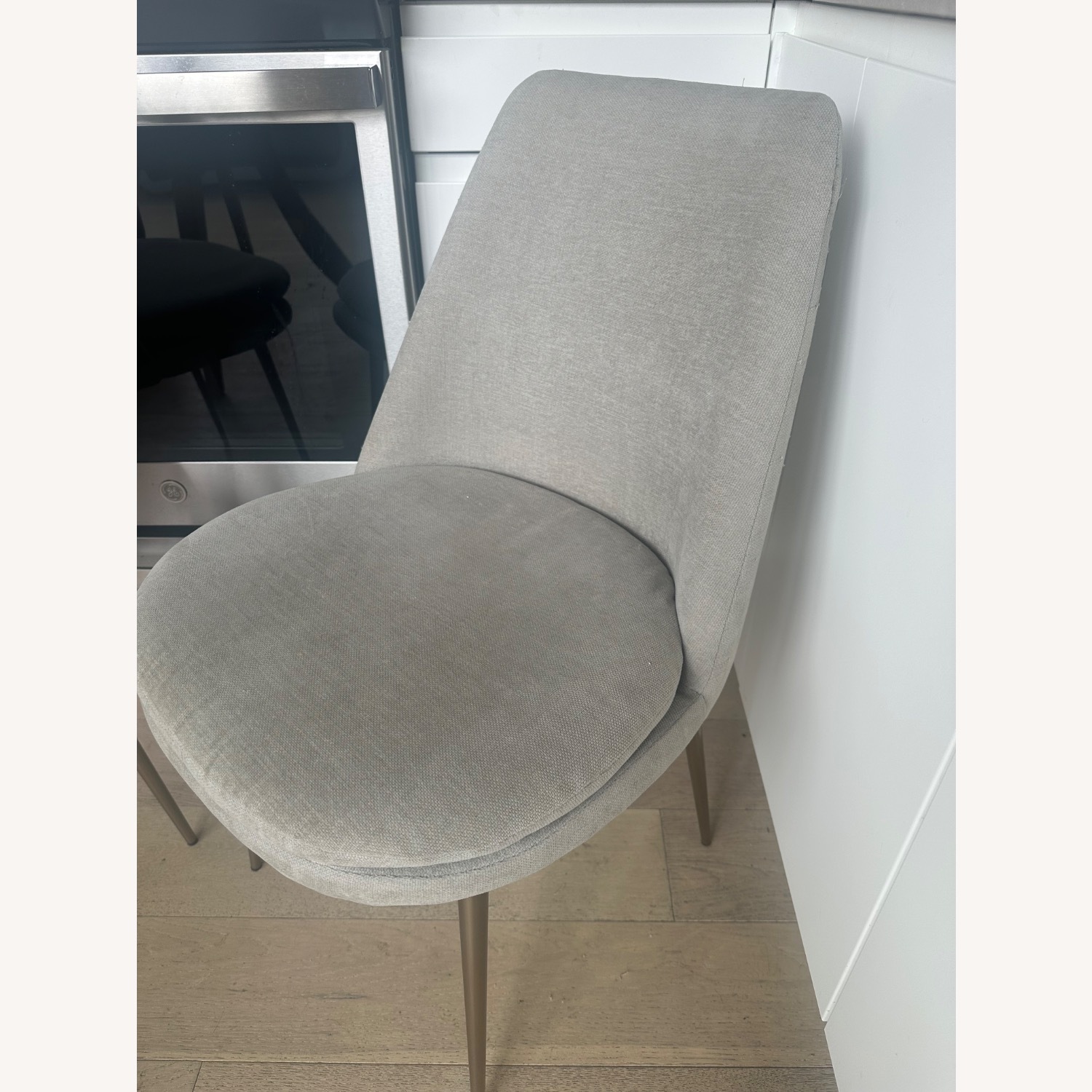 West Elm Finley Light Gray Dining Chairs - image-3