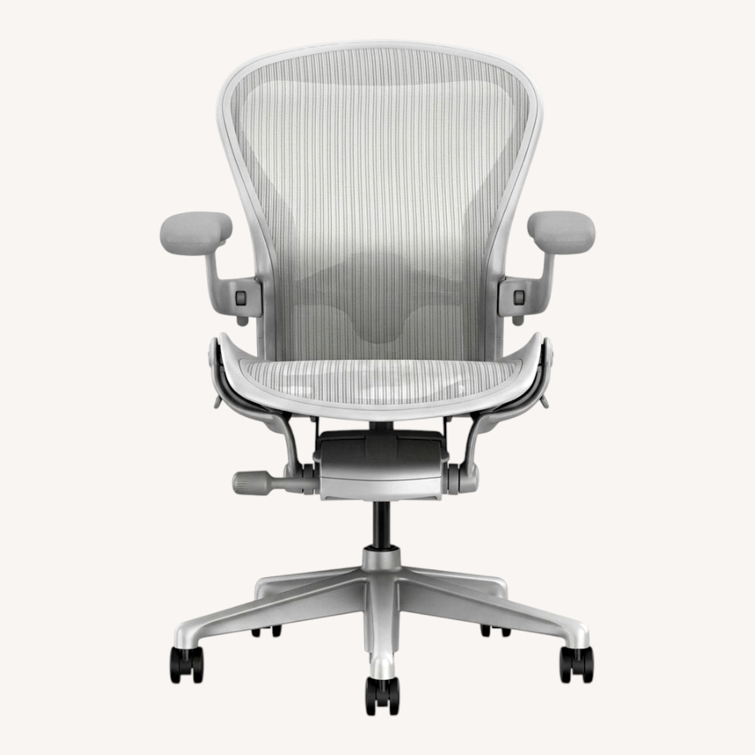 Design Within Reach White Aluminum Office Chair - image-0