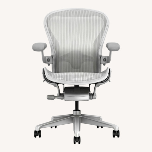 Used Design Within Reach White Aluminum Office Chair for sale on AptDeco