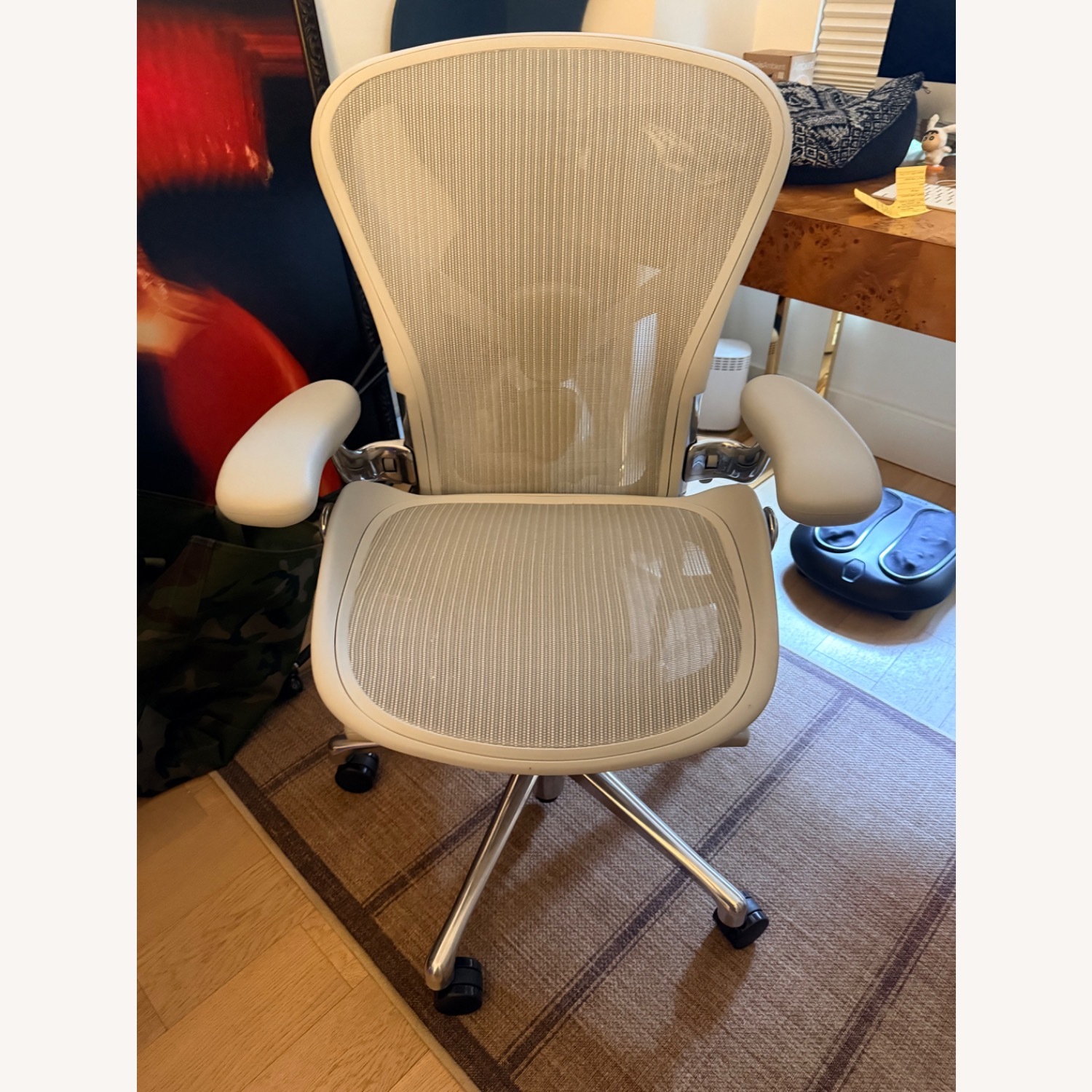 Design Within Reach White Aluminum Office Chair - image-1