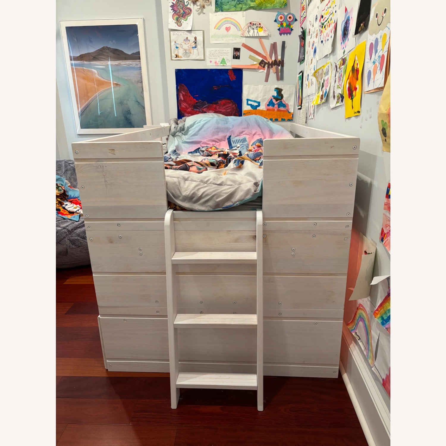 Max & Lily Modern Farmhouse Loft Bed - image-2