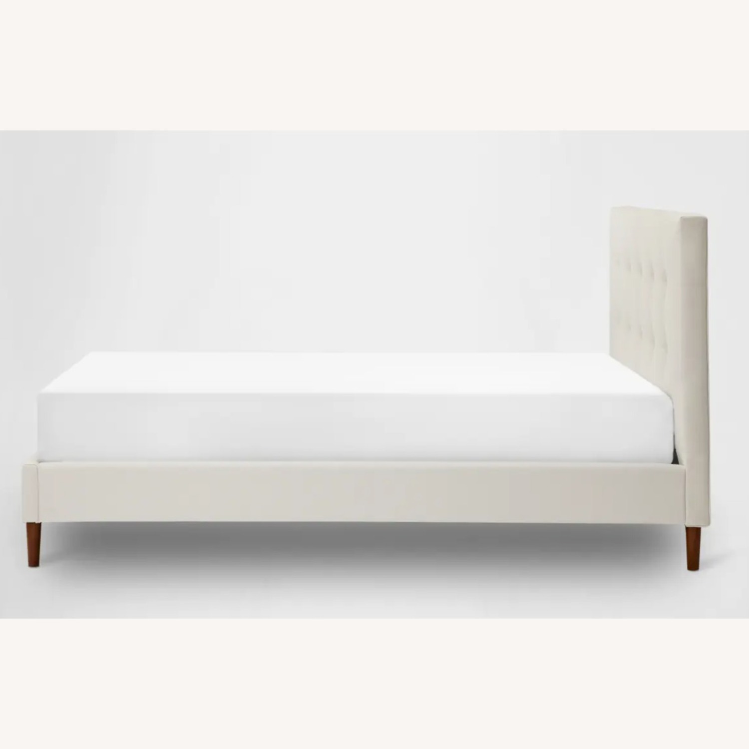 White Fabric Full Bed - image-3