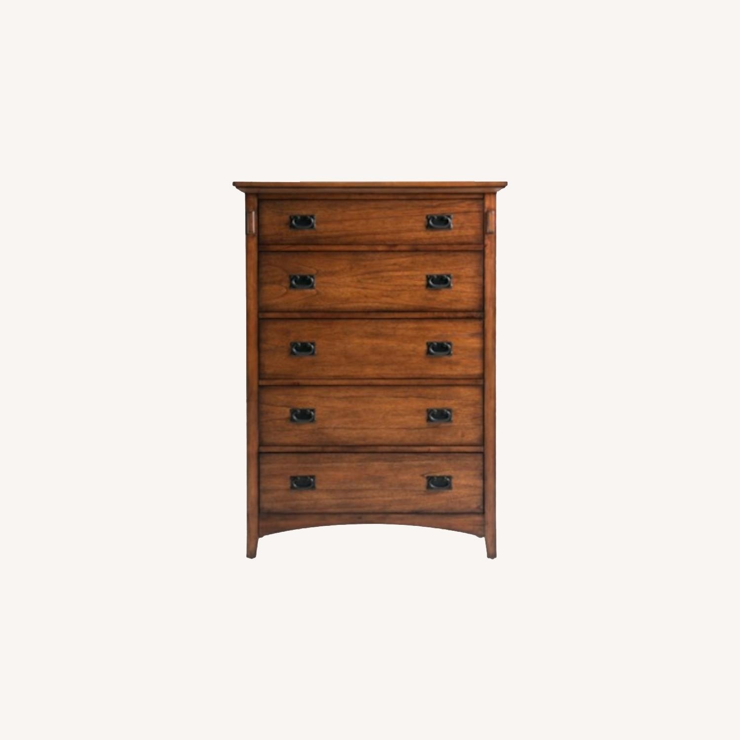 Bob's Discount Furniture Mission Oak II Lift-Top Dresser - image-4