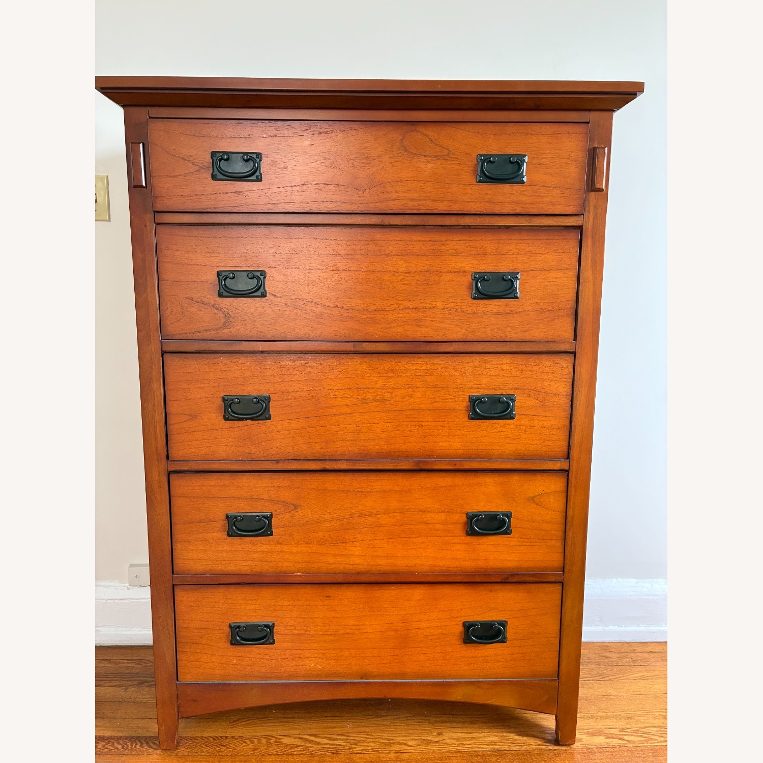 Bob's Discount Furniture Mission Oak II Lift-Top Dresser - image-1