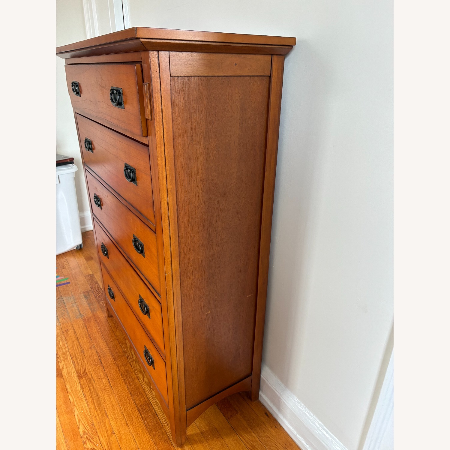 Bob's Discount Furniture Mission Oak II Lift-Top Dresser - image-2