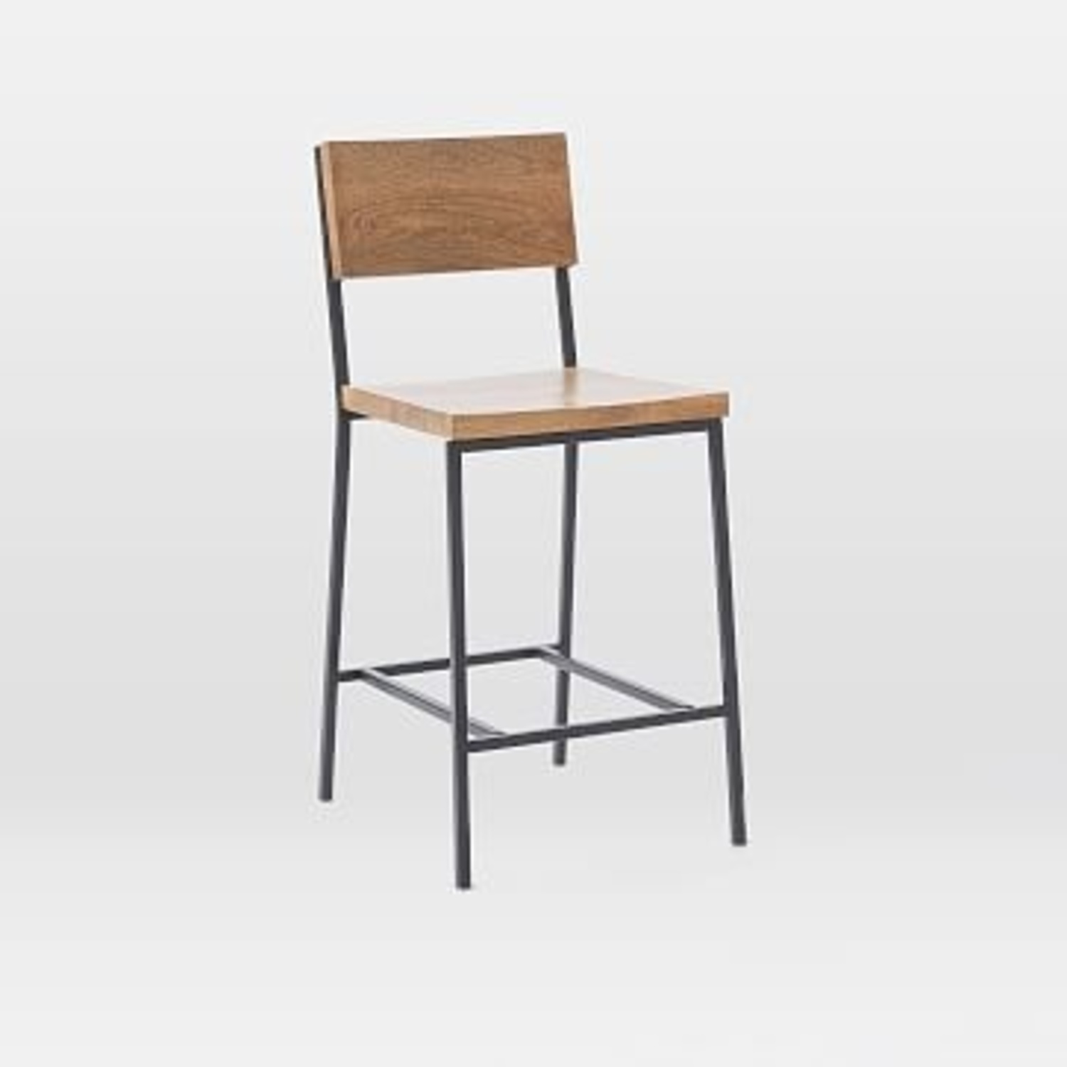 West Elm Rustic Light Brown Wood Stools - image-6