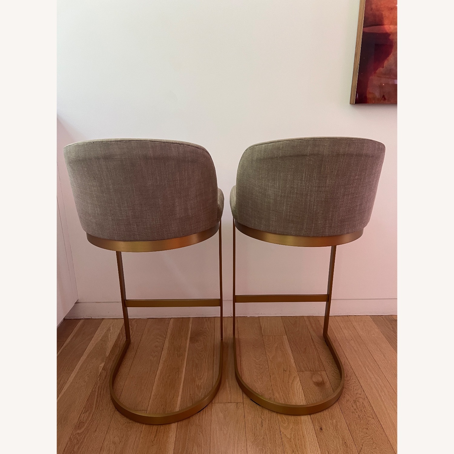 Restoration Hardware 1960s Rome Fabric Bar & Counter Stool - image-6