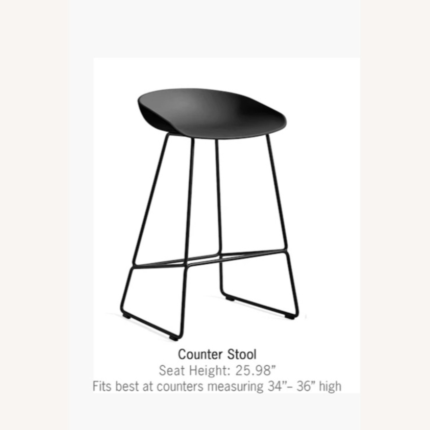 Hay About A Stool 38 2.0 Black Stools - image-6