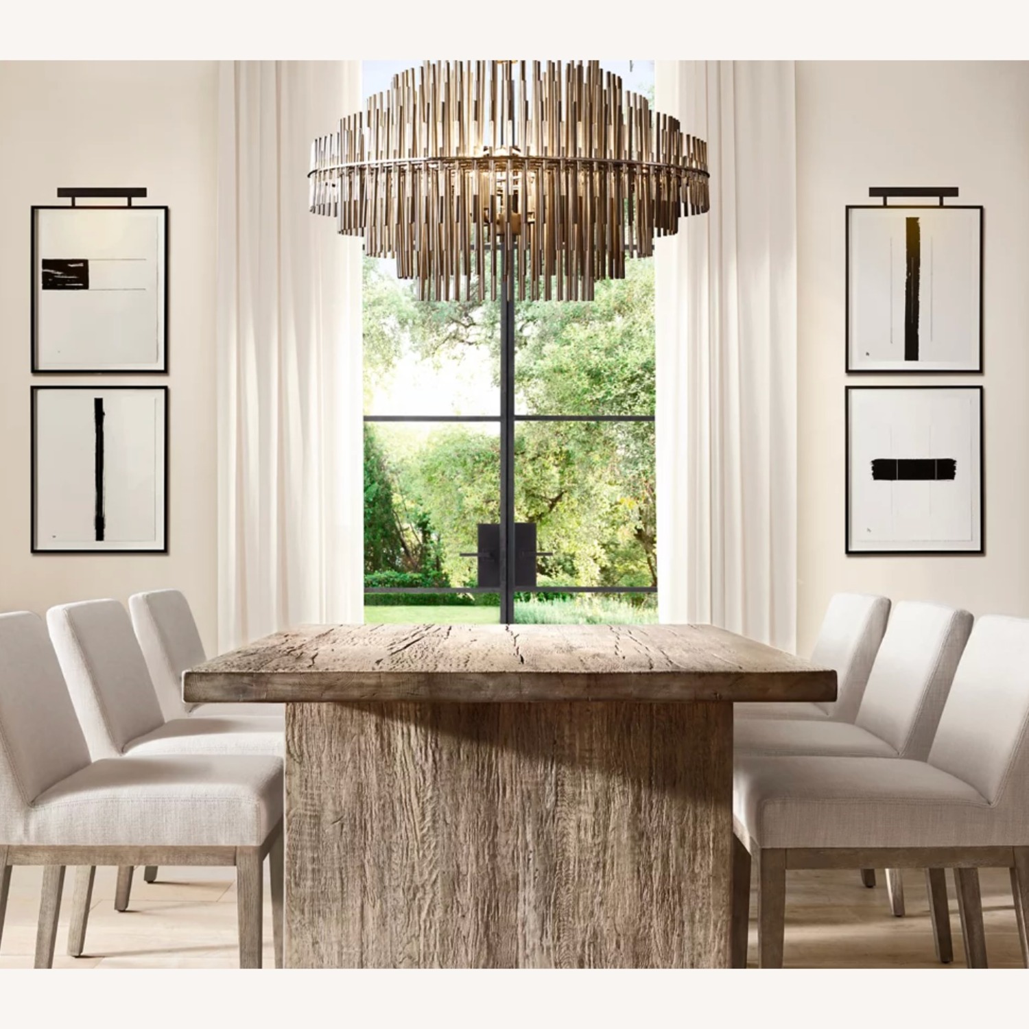 Restoration Hardware Emile Black Metal Ceiling Lamp - image-2