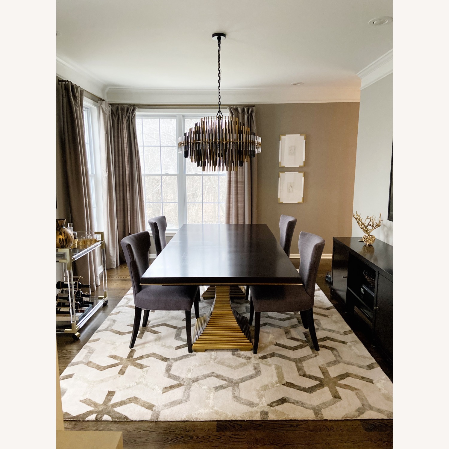 Restoration Hardware Emile Black Metal Ceiling Lamp - image-6
