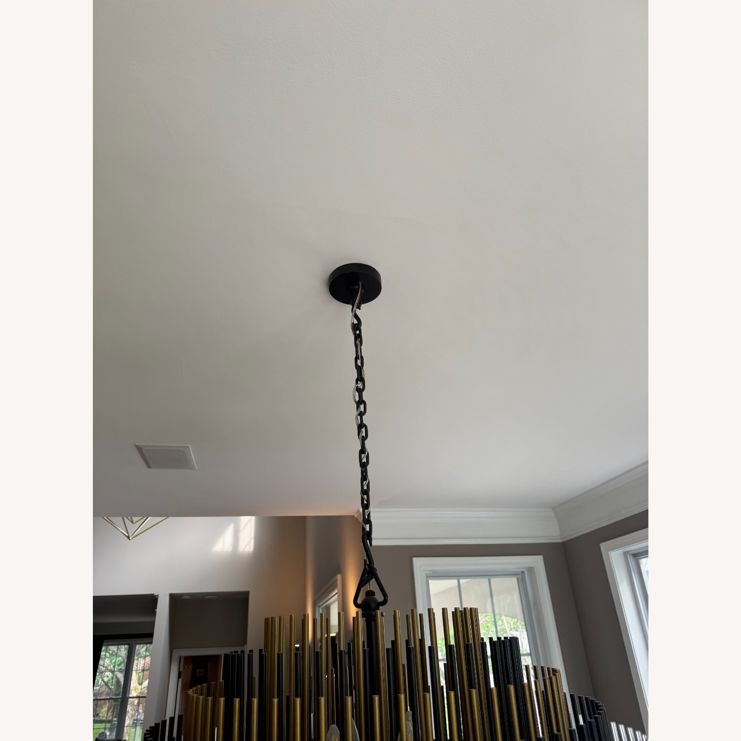 Restoration Hardware Emile Black Metal Ceiling Lamp - image-11
