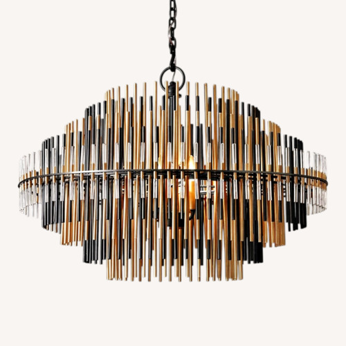 Used Restoration Hardware Emile Black Metal Ceiling Lamp for sale on AptDeco