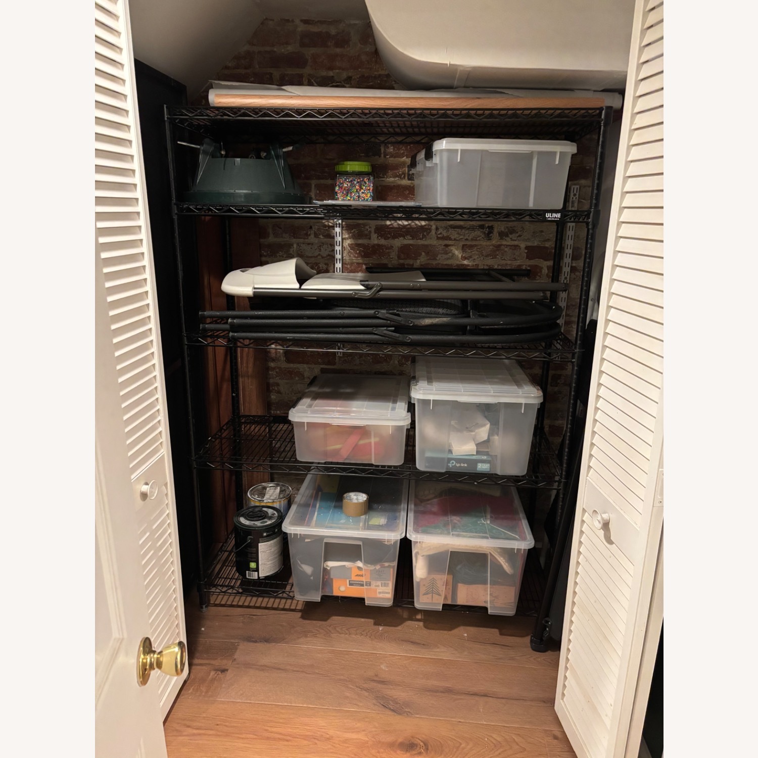 Uline Black Wire Shelving Unit - image-1
