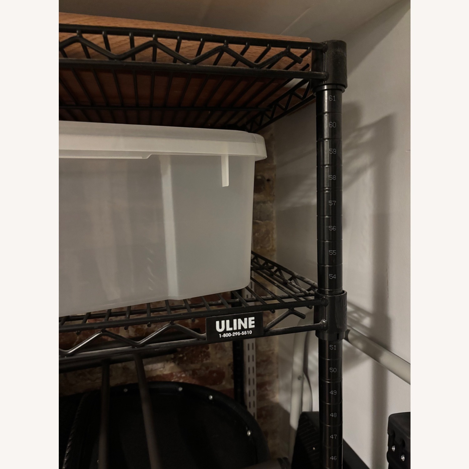 Uline Black Wire Shelving Unit - image-2