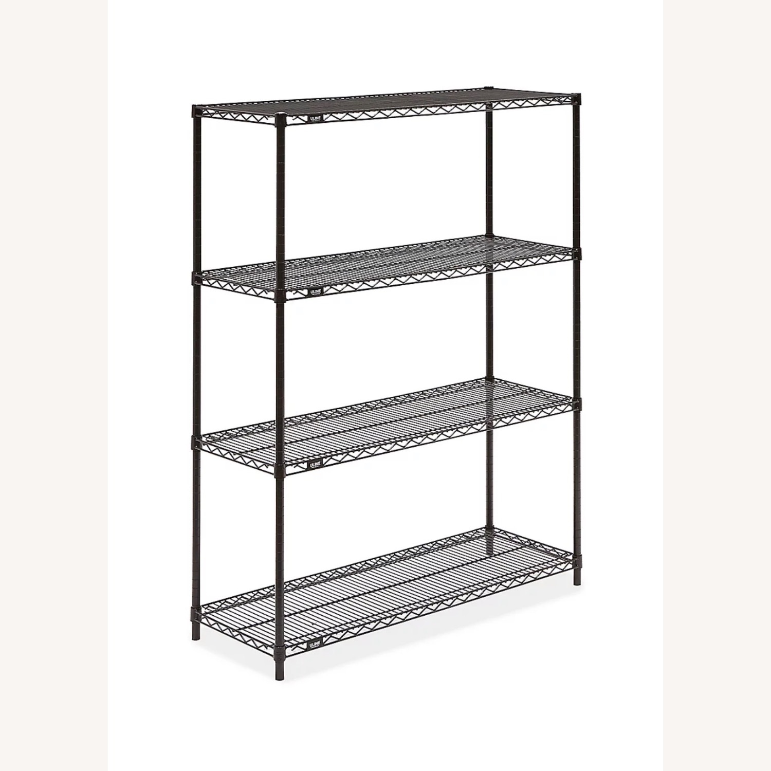 Uline Black Wire Shelving Unit - image-3