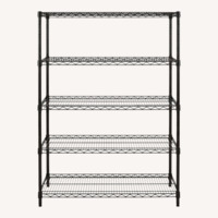 Uline Black Wire Shelving Unit