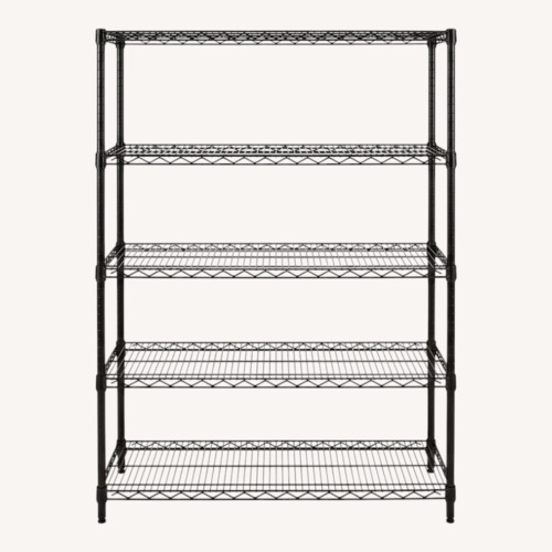 Used Uline Black Wire Shelving Unit for sale on AptDeco